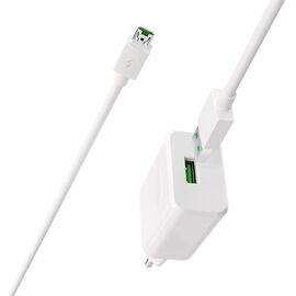  Сетевое зарядное устройство BOROFONE BA32A Bright power 1xUSB с Кабелем USB - Micro, 3A, 18W, белый 