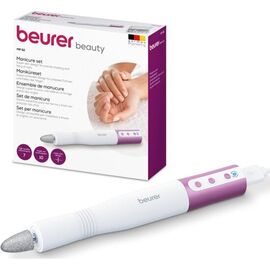  Маникюрно-педикюрный набор Beurer MP52 насадок в компл.:7шт (подсветка) белый/розовый 